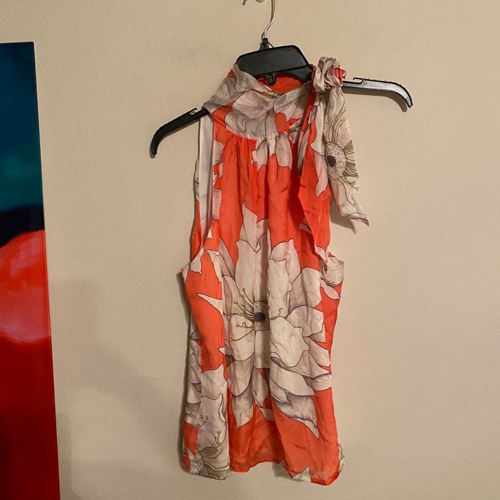 Zara Silk Sleeveless Blouse